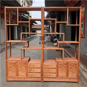 越南红木家具半成品 缅甸花梨博古架 红木摆件置物架 越南红木代购 选料干净全榫卯结构
